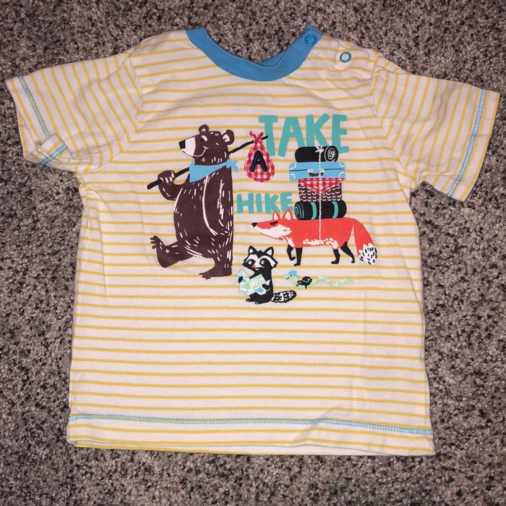 Hatley brand camping animal tee baby in EUC 9-12m